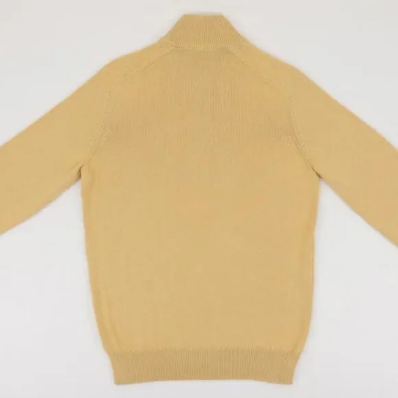 NWOT Loro Piana Mezzocollo Sweater Men's 48 (Medium) Gold - Picture 2 of 12